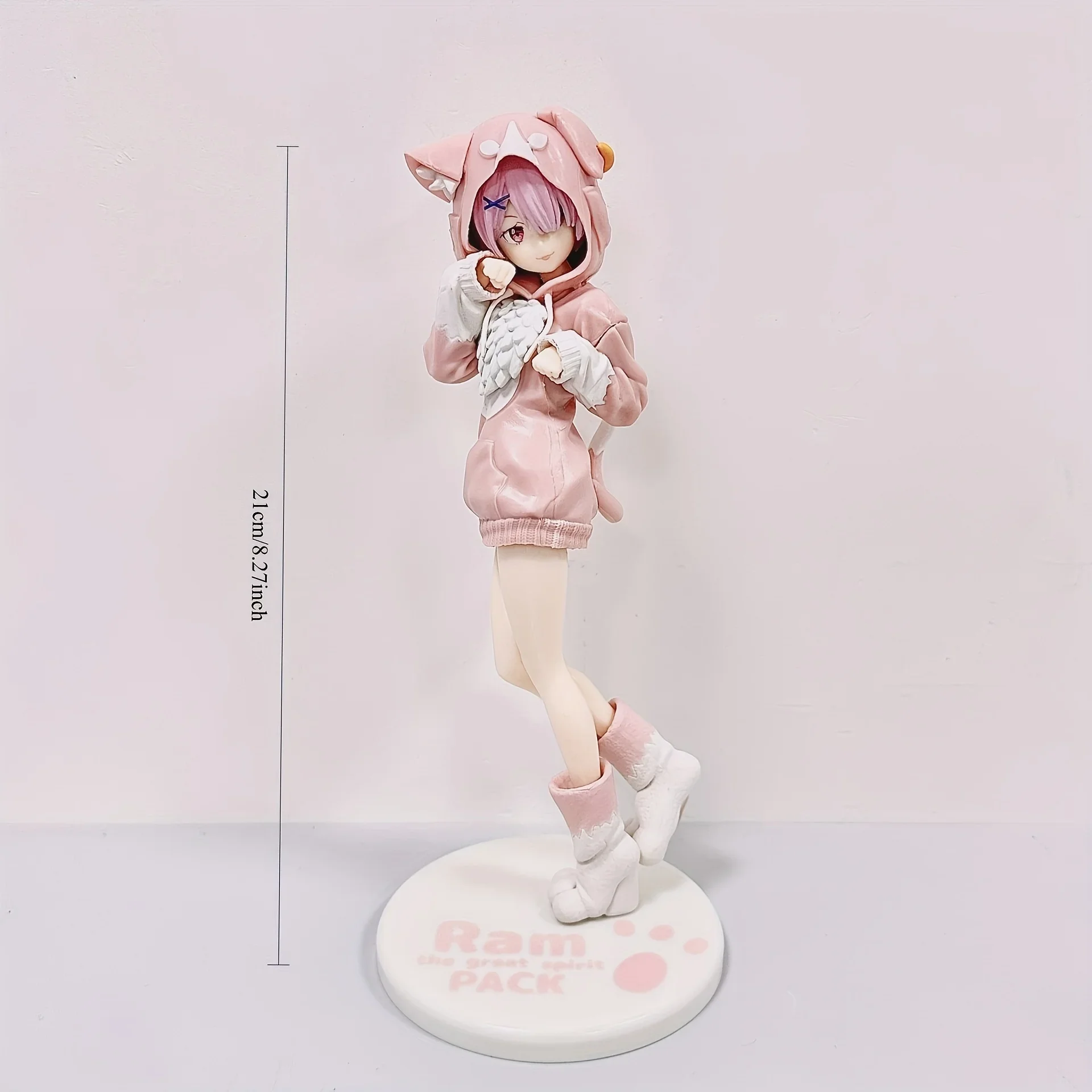 Anime re: a vida em um mundo diferente do zero kawaii rem figura ram pvc modelo emilia estatueta hobbies brinquedos para presente de aniversário