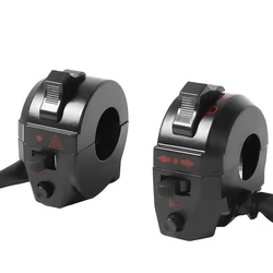 Black Motorcycle Left Right Side Control Switch fit For 7/8