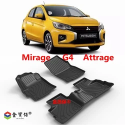 全天候型カーフロアマット,防水カーペット,2017-24 Mitsubishi mirage g4 attrageに適しています