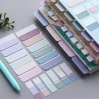 Morandi Transparent Fluorescent Index Tabs PET Flags Memo Sticky Note for Page Marker Planner Journal Stickers Office School