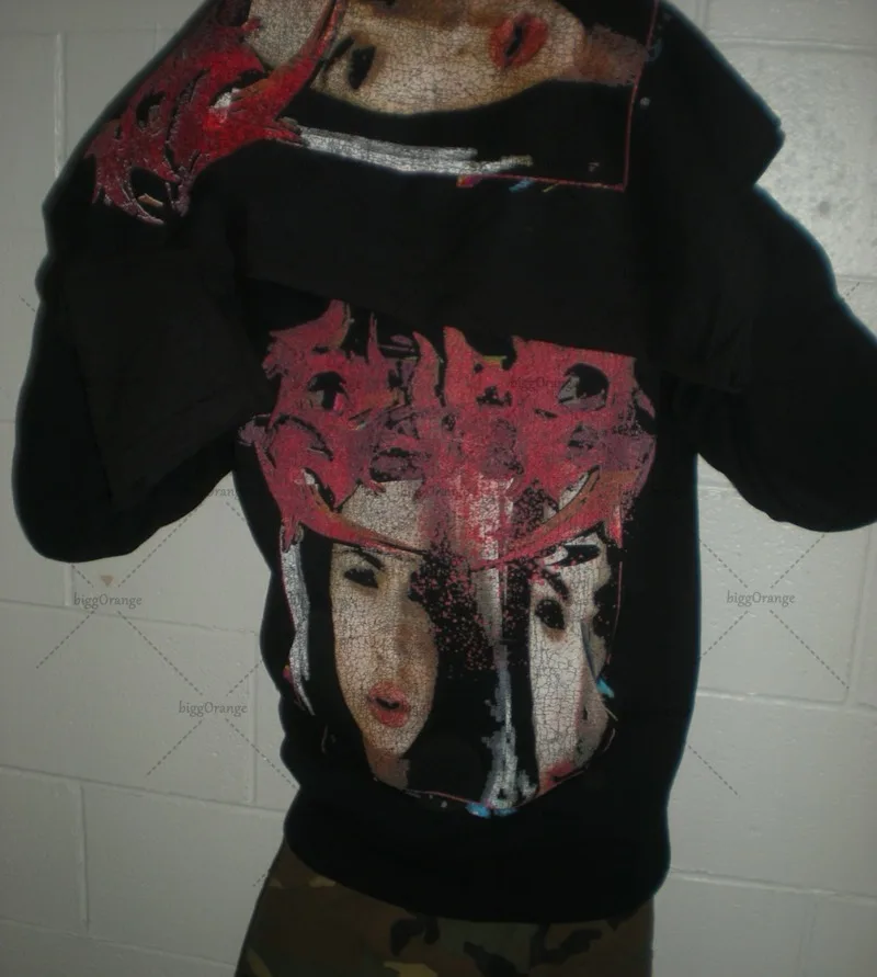 

Y2k Goth Punk Dark Anime Printing Hoodie Men 2025 New Casual Trendy American High Street Harajuku Oversized Sweatshirt Women