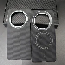 Real Carbon Aramid Fiber Case for OPPO Find N5 Protective Case Smartphone Folding Screen Ultra-thin Phone Cover