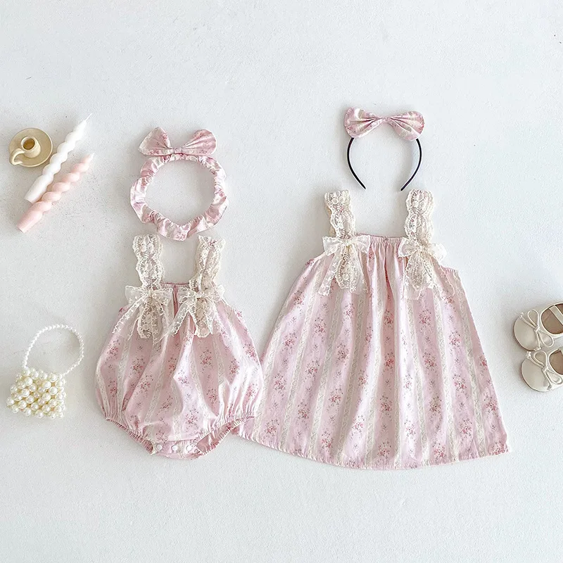 ZOETOPKID 2026 Neue Sommerkleidung für Babys, 0-24 Monate, Prinzessinnen-Bodys, Ärmellose Baumwoll-Druckkleider für Mädchen, Partykleid – Detail 8