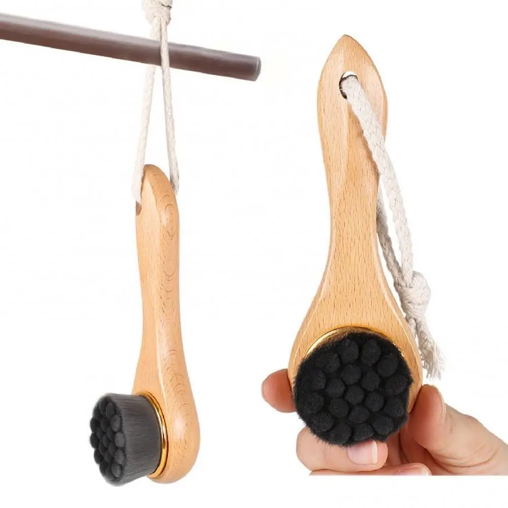 Bamboe Houtskool Diepe Reiniging Lichaam Exfoliërende Douche Massage Scrubber Wassen Gezichtsborstel Huidverzorging Tool Gezichtsreinigingsborstel