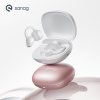 Sanag F30 Open Ear Teardrop Arc Bluetooth Earphones Deep Bass Wireless Headphones Audiophile-grade HIFI Sound Quality Headset