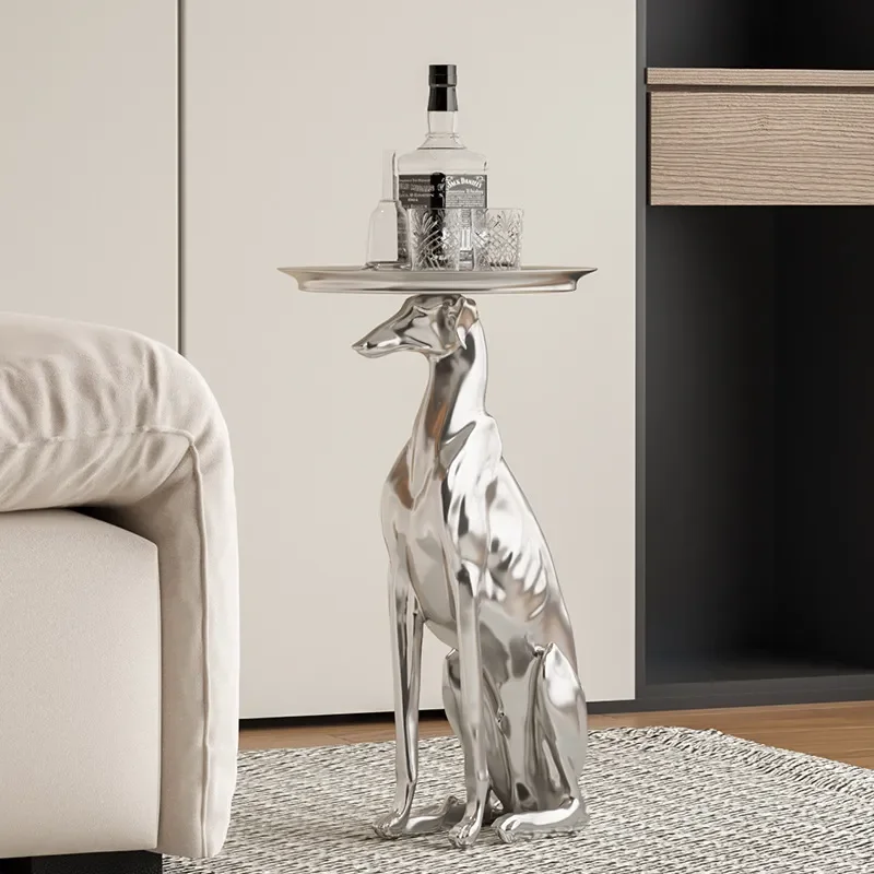 Creative large floor dog horn decoration modern living room sofa coffee table side soft decoration