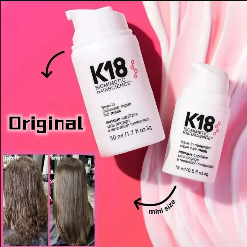 Original K18 Repair Hair Mask Leave-In Molecular Damage Restore Soft Hair Deep Keratin Scalp Treatment Hair Care Product New