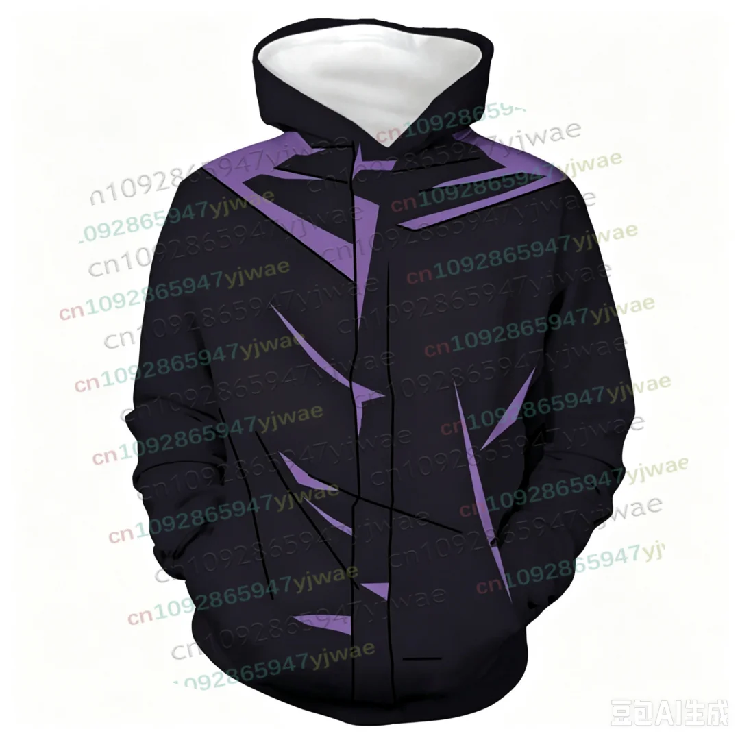 Anime Jujutsu Kaisen Kapuzenpullover für Männer und Frauen, 3D-Kapuzenpullover, langärmeliges Sweatshirt, Herbst/Winter, Halloween, Cosplay, für Erwachsene/Kinder, mit Kapuze. – Detail 5