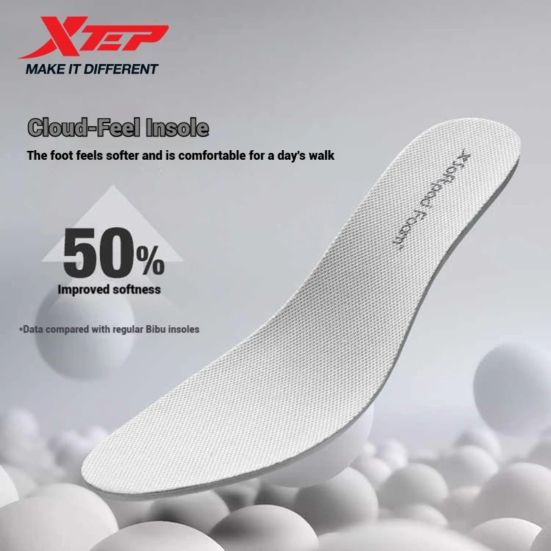 Xtep Little Basque 2 Casual Shoes for Men 2025 Summer Vintage Breathable Comfortable Non-Slip Durability Sneakers 875219320017