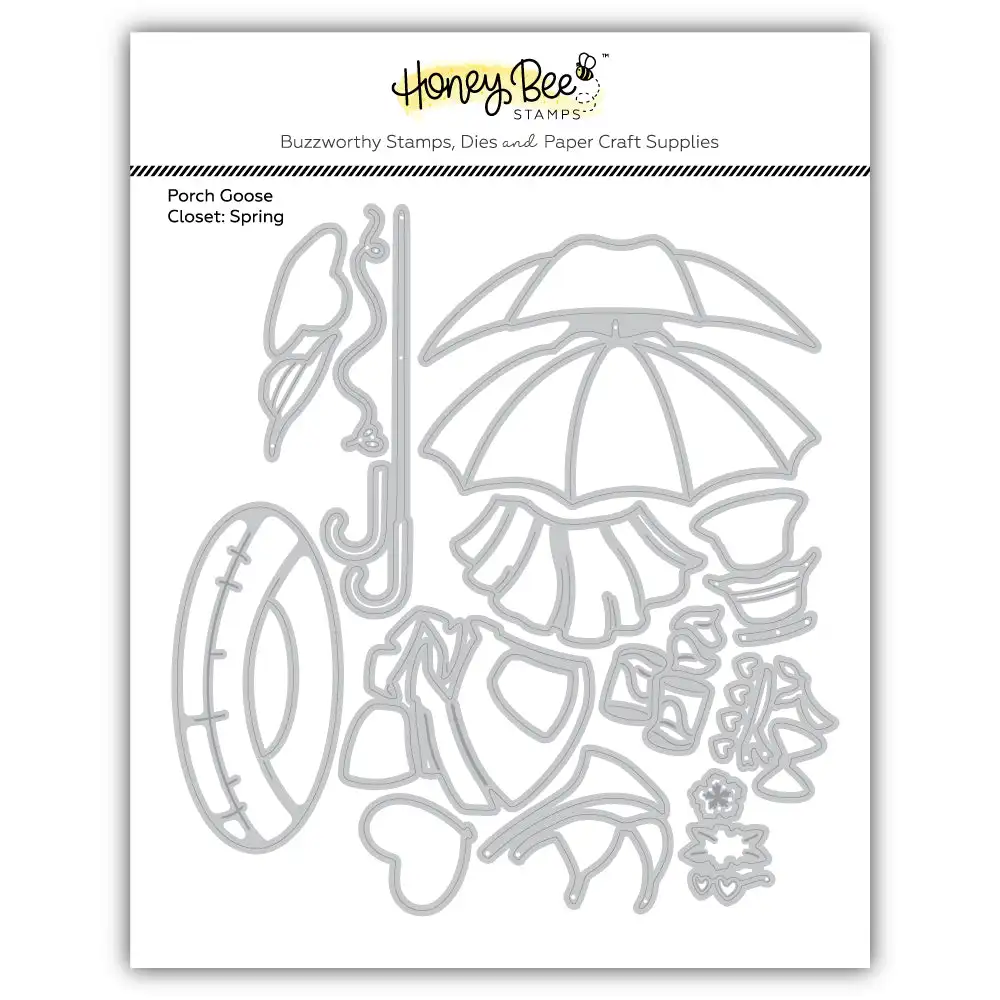 Honey Bee October 2026 New Porch Goose Closet Winter Dies Metal Cutting Dies Stamp DIY Handmade Card Scrapbook Album Decoration