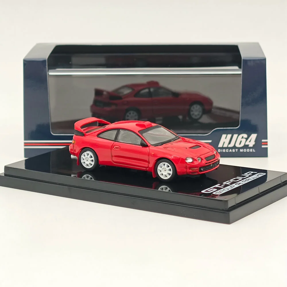 Hobby Japan 1/64 For CELICA GT-FOUR WRC Edition ST205 Customized 8 Spokes Wheel HJ641064CR SUPER RED Ⅳ Diecast Models Car Toys