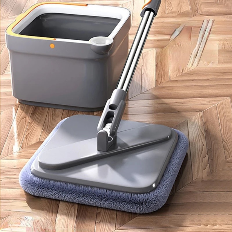 

Household Sewage Automatic Separation with Bucket Spin Mop Dry Wet Two-hand Washing Flat Mop Bucket Micro Fiber Inert Mop