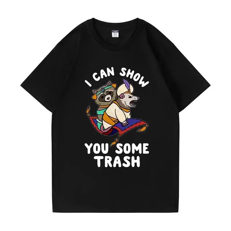 

Футболка мужская и женская с коротким рукавом, смешная винтажная уличная одежда оверсайз с мультяшным принтом и круглым вырезом, лето