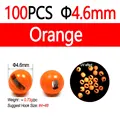 100pcs 4.6mm Orange