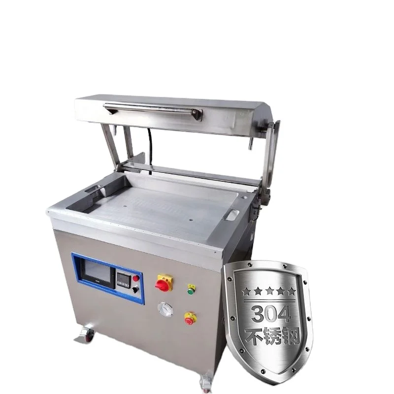 Automatic Vacuum Sealing Machine for Fresh Grilled Meat Salmon Steak Seafood Durian - Food Packaging Laminating Machine