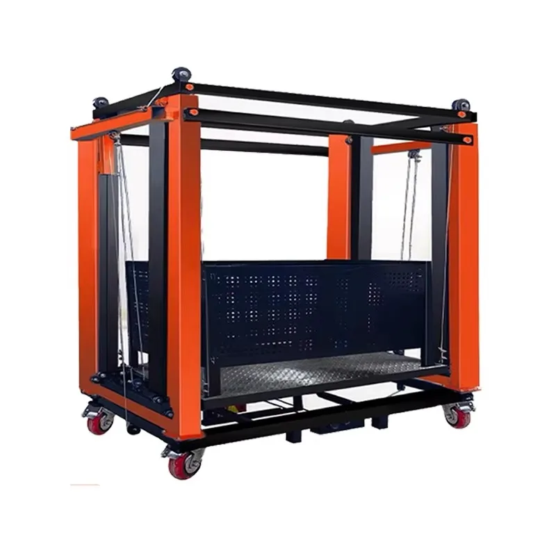5M Mobile Automatic Lifting Scaffolding, 300-500kg Load Capacity, Remote Folding Custom Work Platform for Decoration