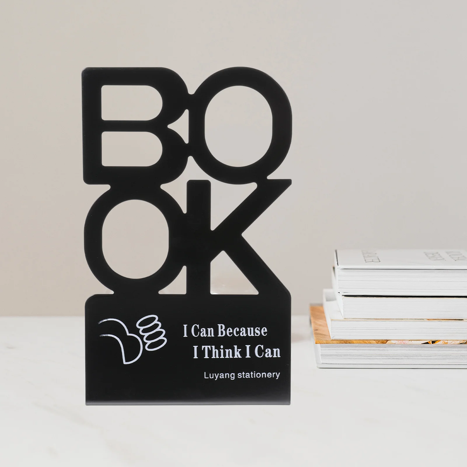 1 زوج رسالة الحديد الدفتين حامل الكتب الإبداعية للمنزل مكتب عمل الرف المنظم رسالة غلاف الدفتين الرفوف #3