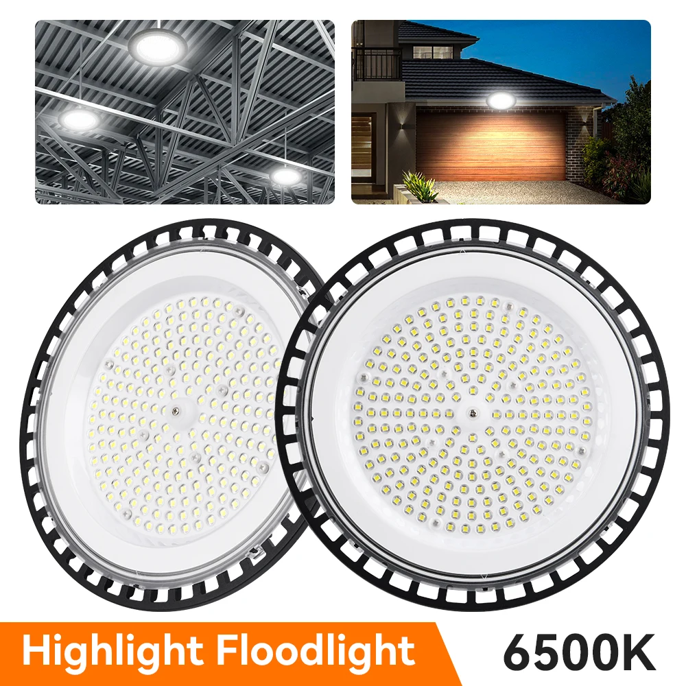 LED Flood Light Super Bright Spotlight, IP66 Waterproof Outdoor Garden Lighting, 100W 150W 200W White Reflector For Garden Wareh