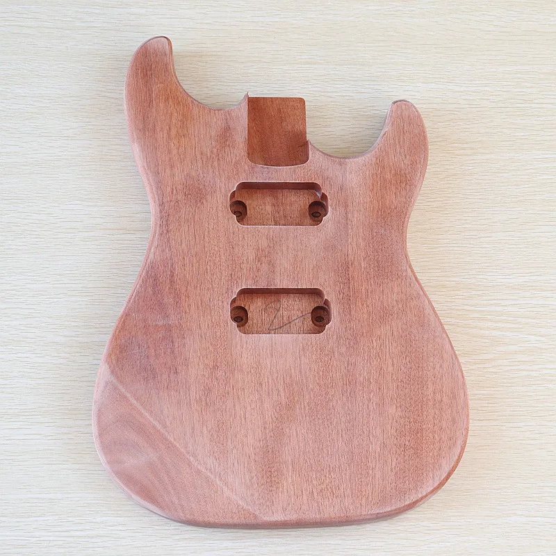 Okoume wood electric guitar body Wood color electric guitar assembly musical instrument DIY accessories modification