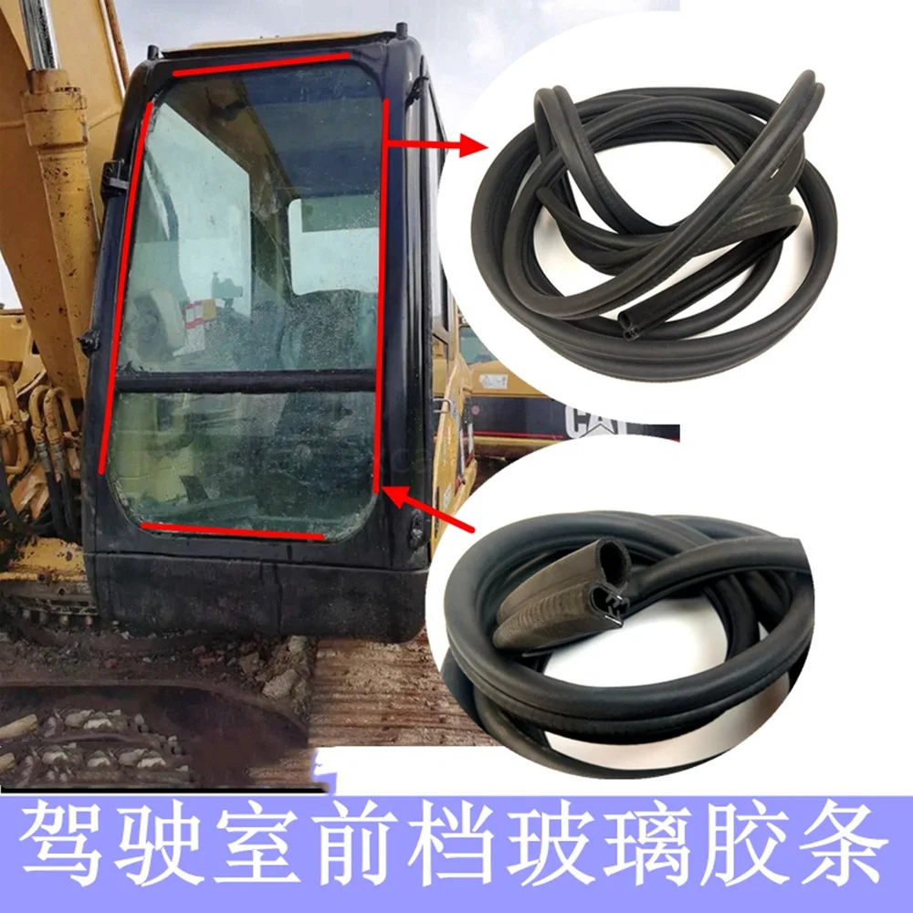 

For 300 320 325 330B C D 329 324 323 330 336 312 313 315 Front Glass Strip Cab Seal Excavator Parts