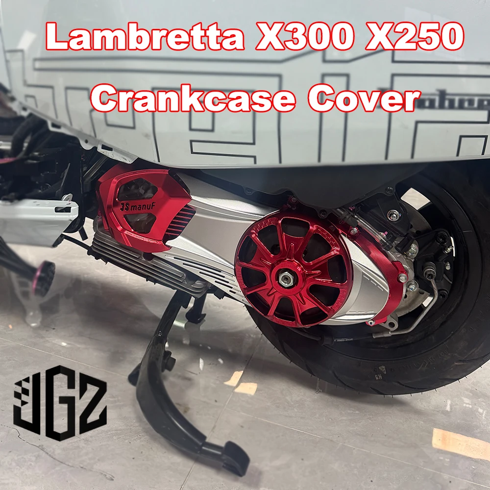 Motorcycle CNC Transmission Crankcase Cover Decorative shell accessories For LAMBRETTA X300