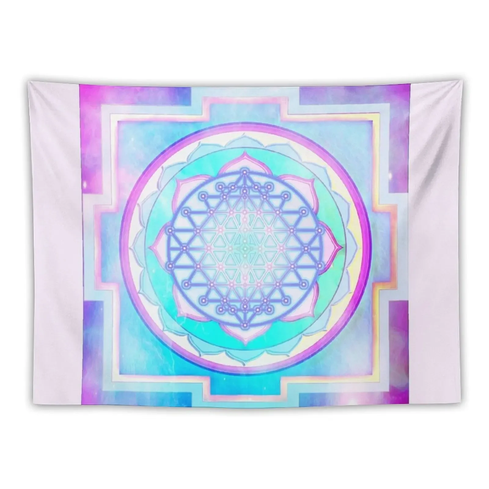 

sattva Sri Yantra Mandala 2 Tapestry Room Aesthetic Decor On The Wall Outdoor Decor Room Decorating Aesthetic Tapestry