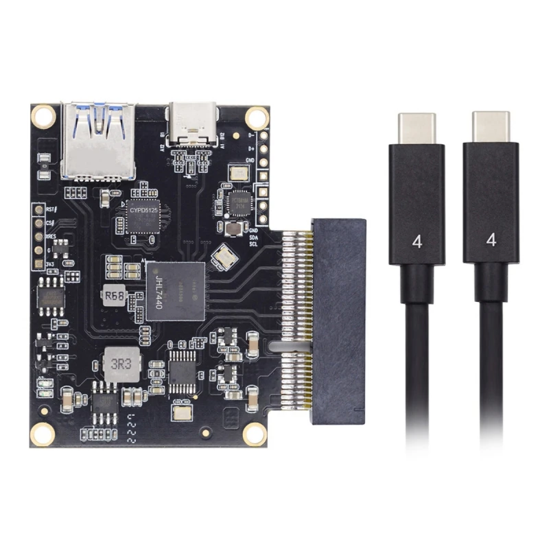 Convertitore per scheda ZihanGraphics Type-C USB4 40Gbps a pci-e SSD 4xCable USB4.0 40Gbps JHL7440 Chipset