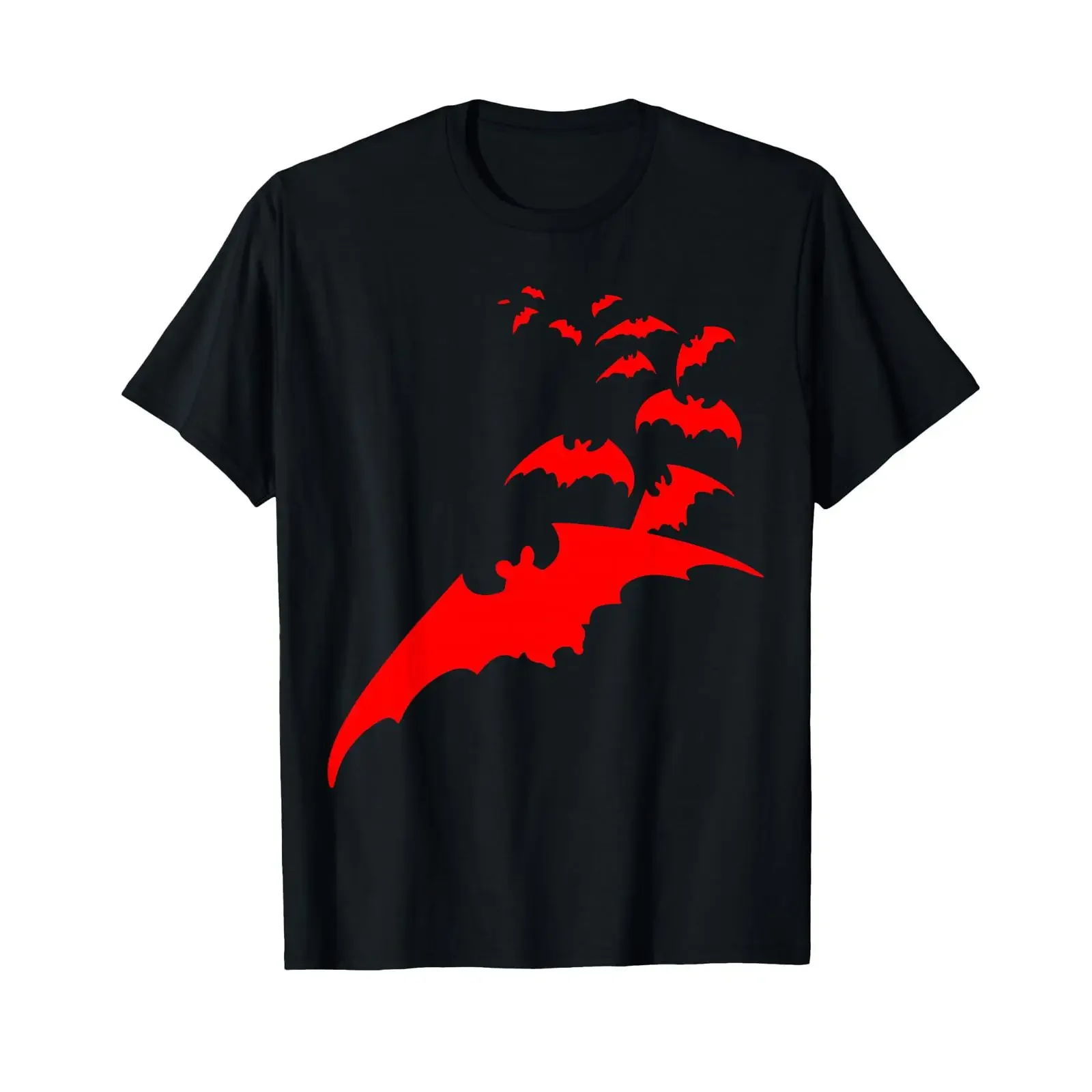 Halloween Batter Mouse Vampire Bat Costume Women's Men's Children's T Shirt black vintage Washed Versatile Casual