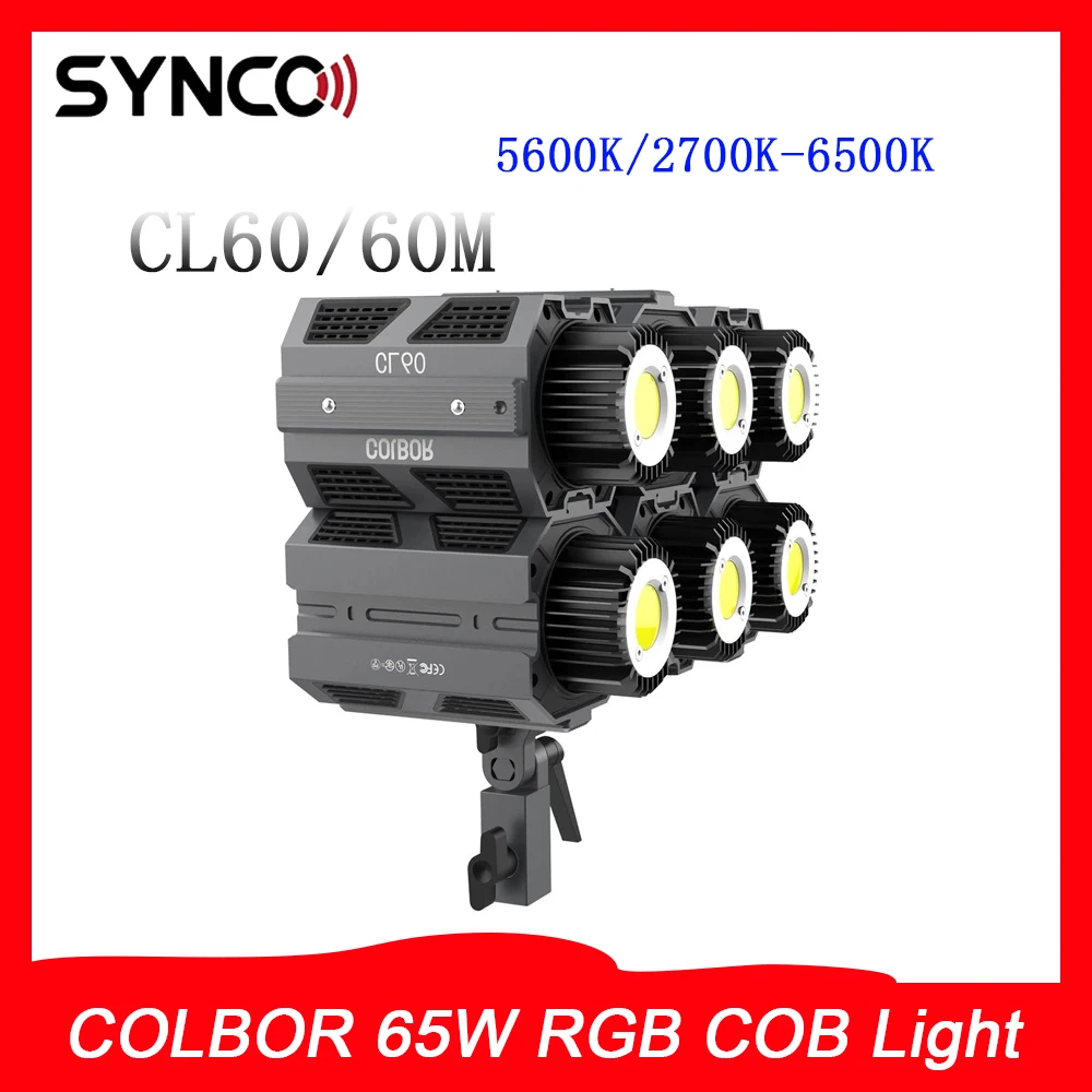 

SYNCO COLBOR CL60/60M 2700K-6500K фотографическое освещение профессиональный видеосвет для Canon Nikon Sony камера съемка фото