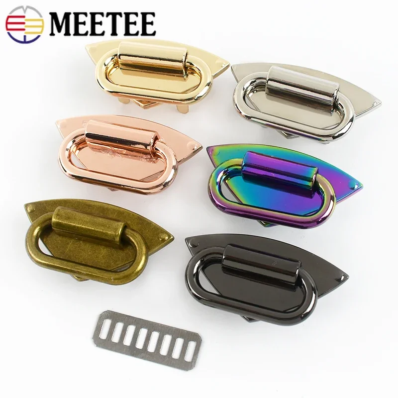 

2/5/10Pcs 50x26mm Metal Buckles For Bag Strap Adjuster Buckle Handbag Decoration Connector Hooks Clasps DIY Hardware Accessories
