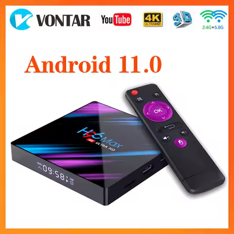 H96 MAX Smart TV Box Android 11.0 RK3318 4GB RAM 64GB ROM 4K WiFi Media Player Android 11 H96MAX TVBOX Youtube Set Top BOX