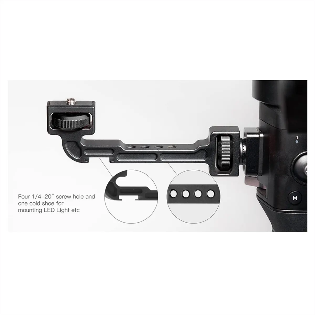 Support d'extension pour stabilisateur portable ZHIYUN WEEBILL 2/S Crane 3S/3S-E/3 DJI RS2/RSC2 RONIN S/SC, moniteur et lumière