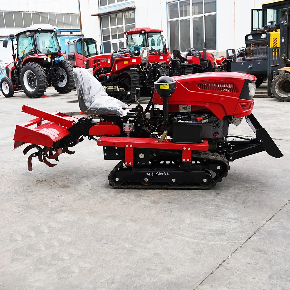 Multi Functional Agricultural Equipment, Tracked Cultivator, Small Tracked Orchard Tractor, Popular Among Growers