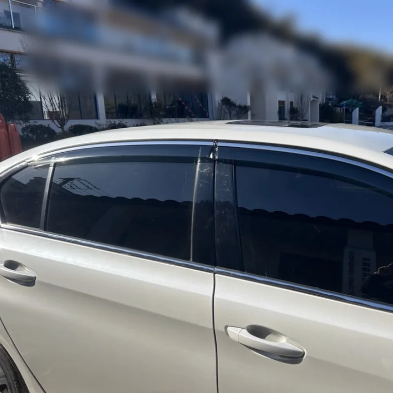 For Peugeot 408 2010-2021 408X 2023-2025 Window Visors Rain Guard Side Vent Deflector Weathershield Car Styling Accessories