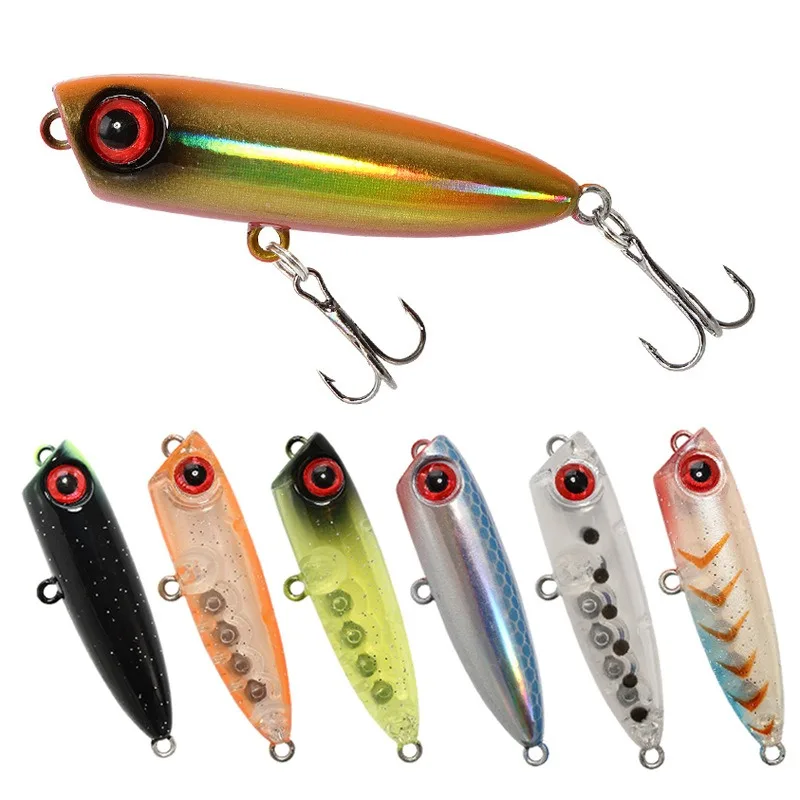 

3pcs 3g small Things Popper FishingLureWobblers Artificial PlasticHardCreek Makou BaitHigh QualityBass PikeMinnowsFishing Tackle