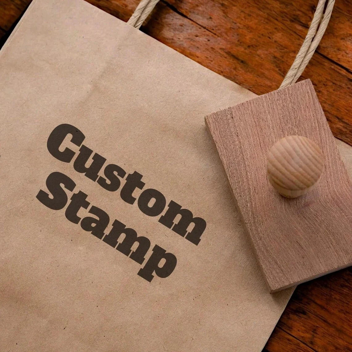 

Customized Wooden Stamp Seal Personalized Logo Wedding Party Packaging Stamp Company Address&Name Rubber Stamp Artwork Gift Box