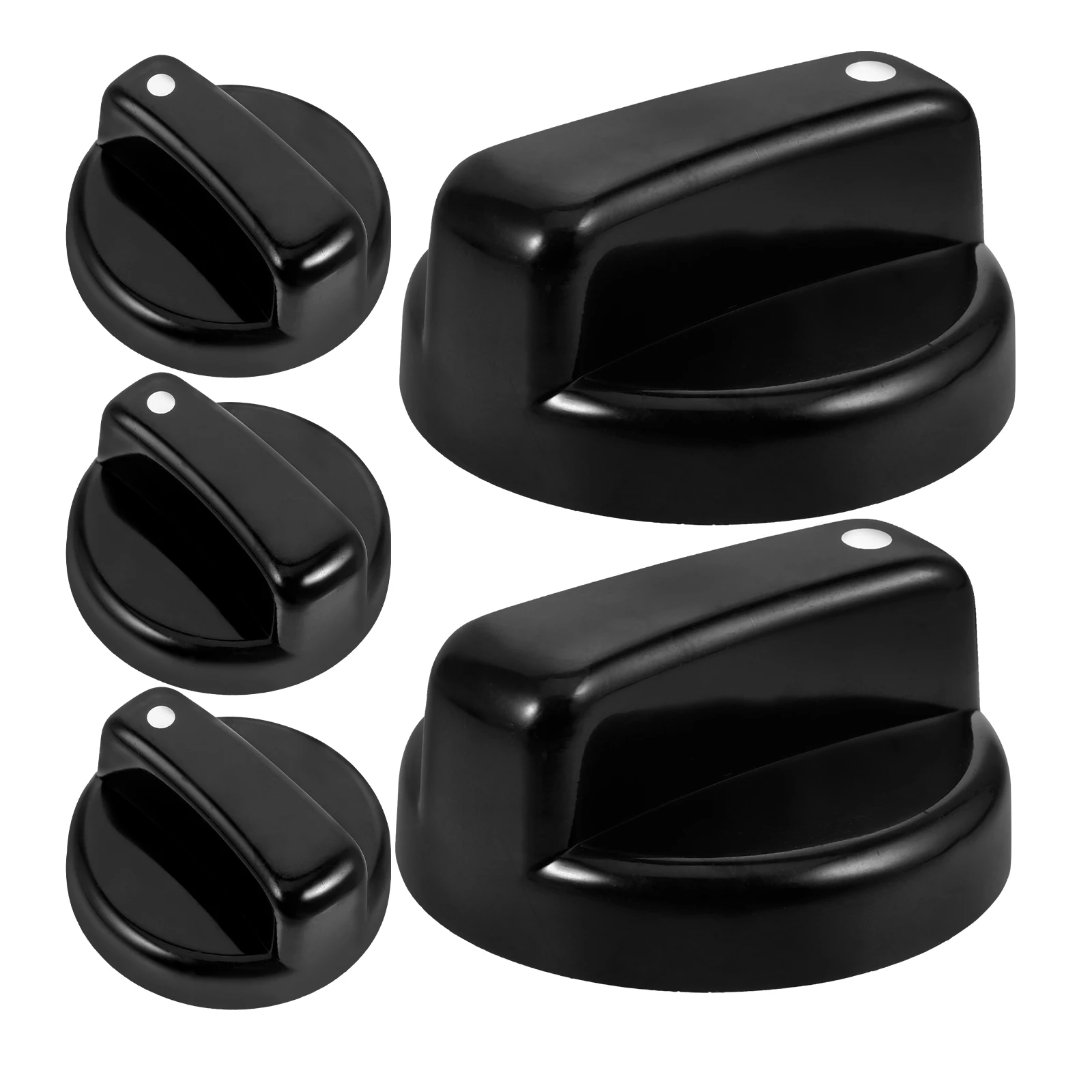 

5pcs Gas Stove Knob Replacement Durable Cooker Control Knobs Simple Style Kitchen Stove Accessories For Gas Cooker Range Burner