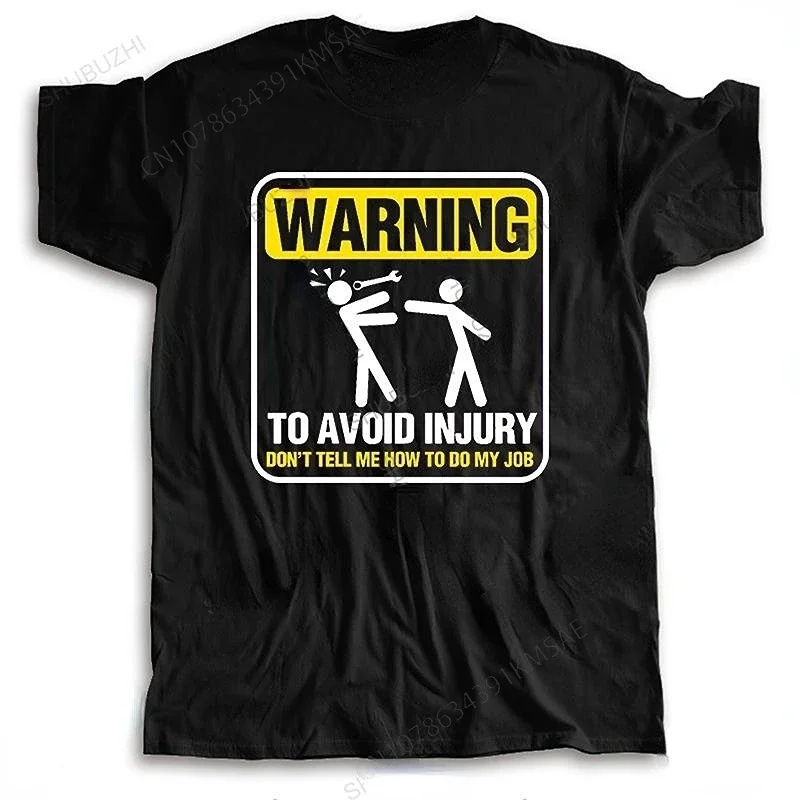 Novelty Hot sale men o-neck t-shirt summer New Warning To Avoid Injury Mens Funny Electrician T Shirt - Gift for Him Dad