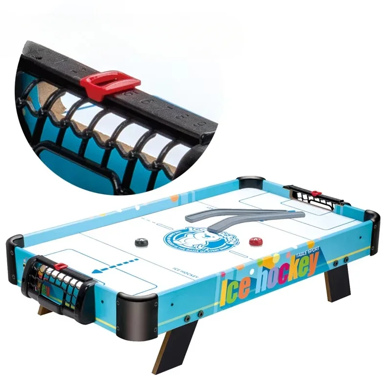 Toy indoor sport game 4in1 mini air ice hockey table for kids