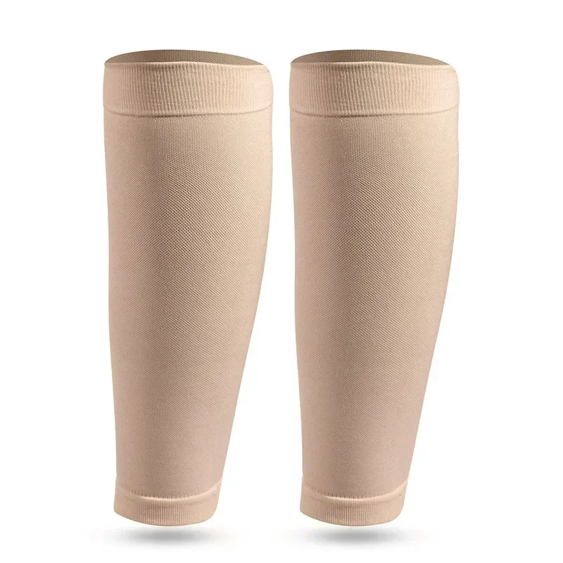 2 stks Kalf Guard Compressie Lange Sokken Kousen Elastische Pijnbestrijding Been Mouw voor Voetbal Running Beenwarmers Protector Pad