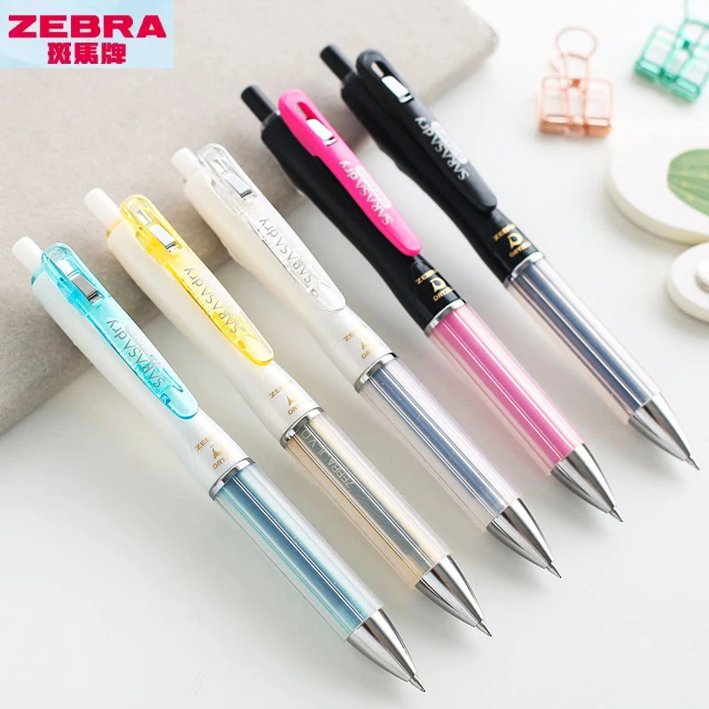 

Гелевая ручка ZEBRA Airfit JJZ49 с мягким захватом, прозрачный корпус 0,4/0,5 мм, быстросохнущая, для домашних заданий, экзаменов, подписи, длительного письма