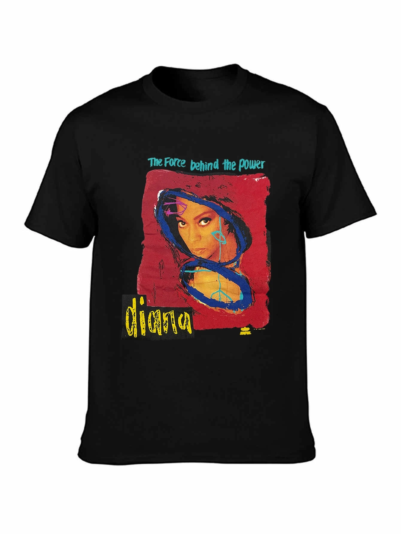 تي شيرت M Vintage 90s 1991 Diana Ross جولة الحفلات الموسيقية الأعلى Soul r&b motown