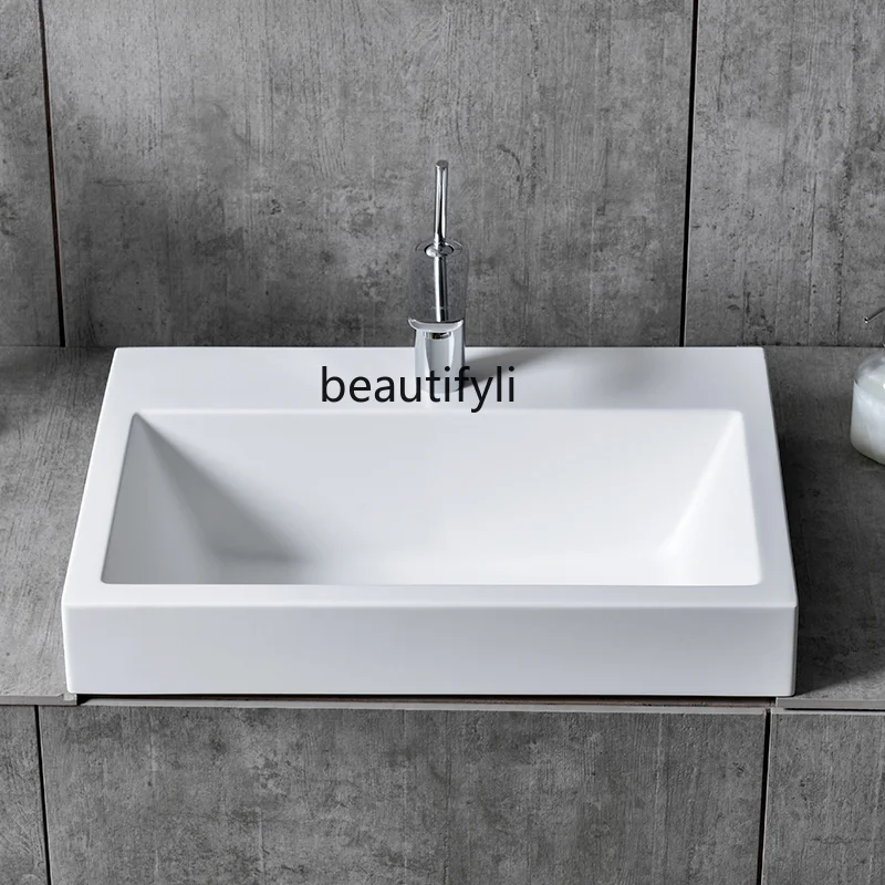 

Artificial stone table basin Art basin Personalized washbasin Washbasin Half-embedded washbasin