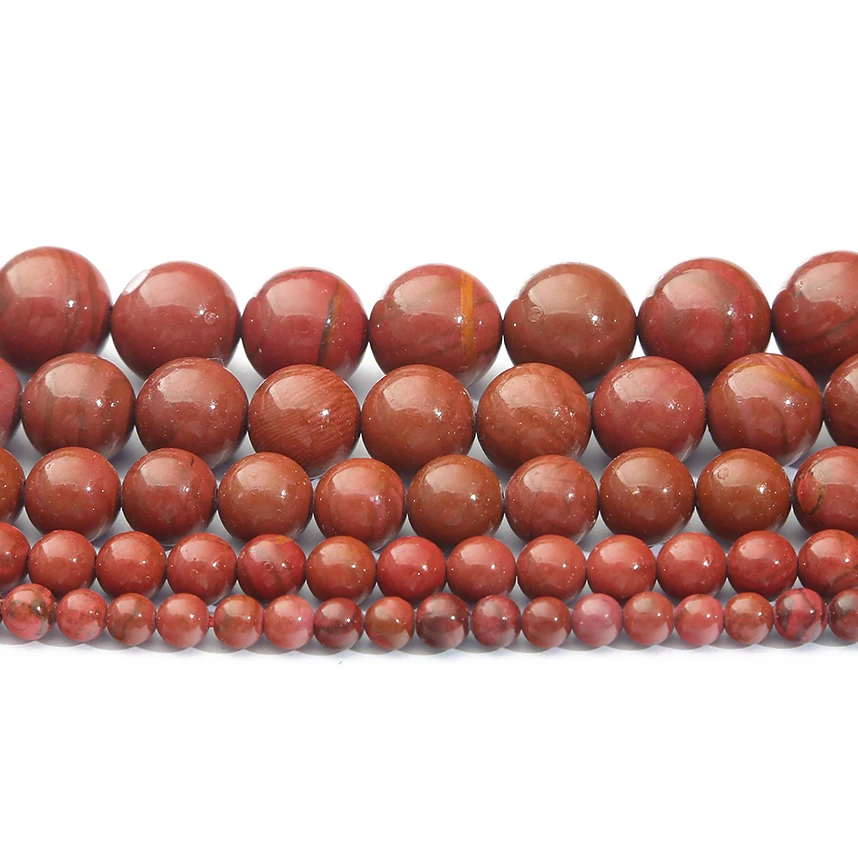 Classical Natural South Red Agate Beads Round Loose Spacer Beads For Jewelry DIY Bracelet Necklace Earring Making Accessories