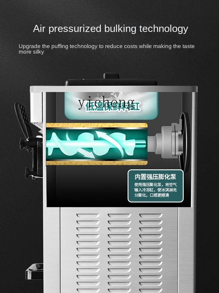 ZF Ice Cream Machine Ice-Cream Cone Commercial Small Vertical Desktop Ice Cream Machine Automatic Cone Crispy