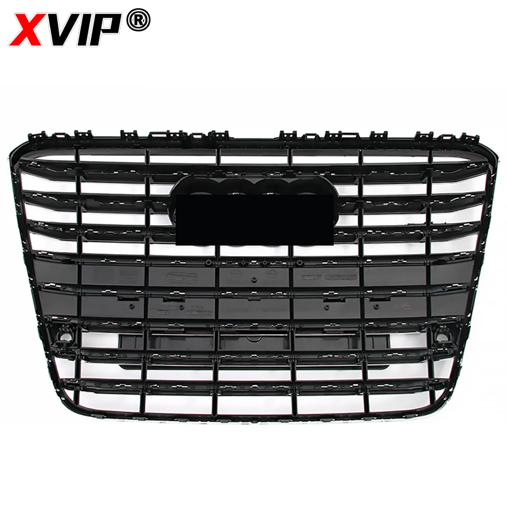 High Quality ABS Chrome Black Front Bumper Grille For Audi A8D4 2010-2014 Front Bumper Grille Radiator Grilles