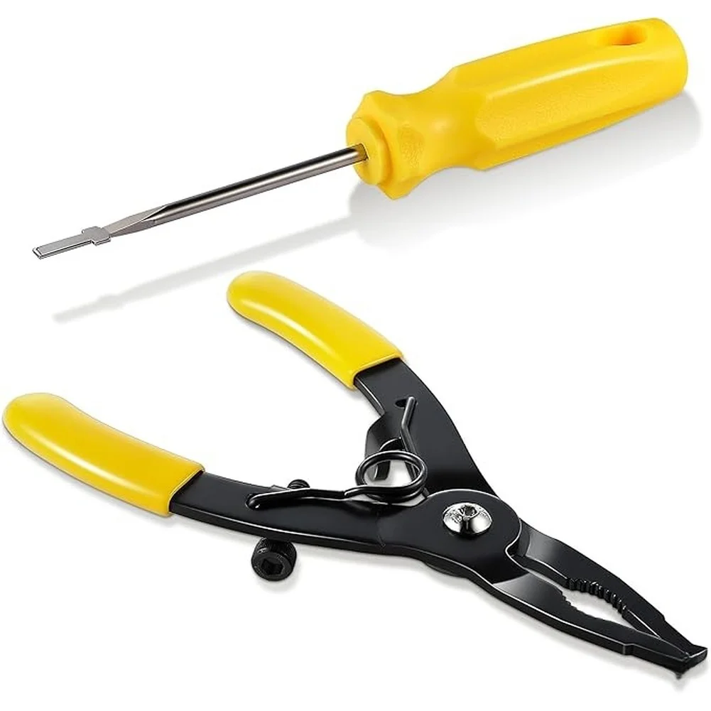 Lawn Sprinkler Tool Set Screwdriver Gear Shaped Clamp Head Rotor Adjustment Tool For Sprinkler System Repair Tool Steel Yellow