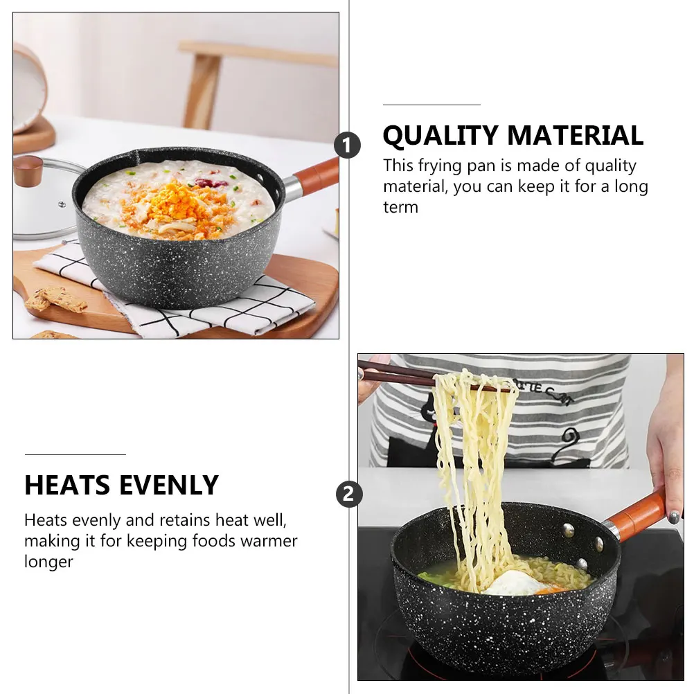 Medical Stone Small Milk Pot Induction Wrought Iron Non Complementary Food Pan