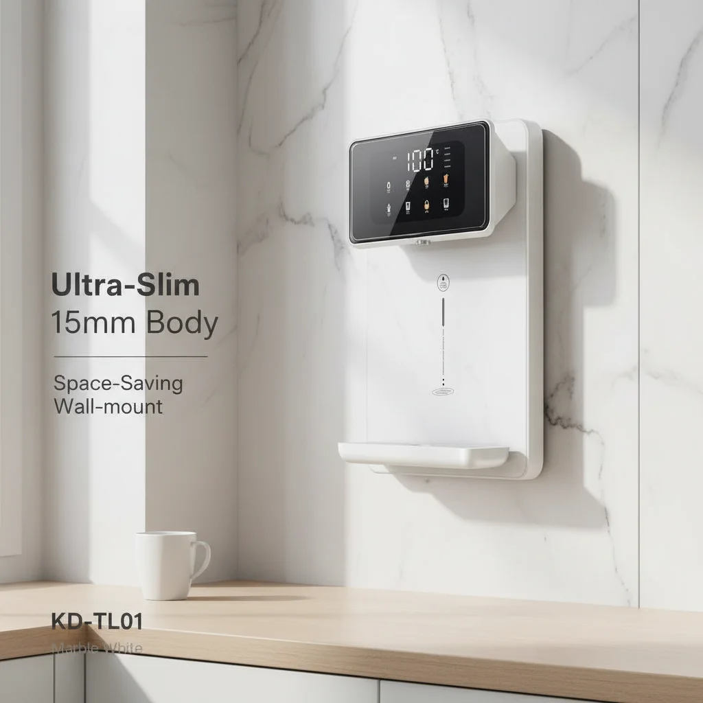 Water Dispenser Water Purifier No Tank Design 2200W Thick Film Instant Heating Pipeline Smart Touch Screen 4 Volume Levels