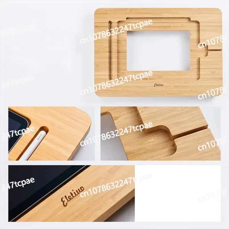 IPad 11 polegadas 12,9 polegadas multi-ângulo dobrável ajustável desenho de bambu suporte para iPad